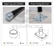 Chụp chân ống - Ke bắt sàn AS-3028SV/AS-5121 - steel-cap-3028sv-floor-fixing-as-5121 copy